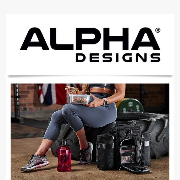 Smash your goals with the Alpha Designs Meal Bag!