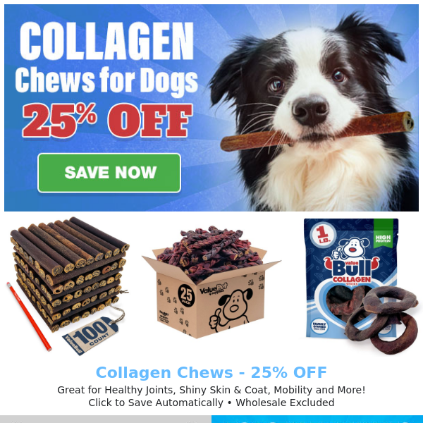 Collagen for Dogs > 25% Off