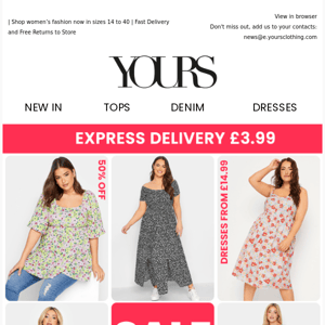 SALE Dresses from just £14.99