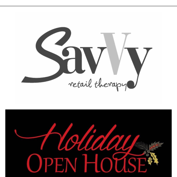 Save the Date! HOLIDAY OPEN HOUSE - SUNDAY, NOV 13 FROM 1-5pm