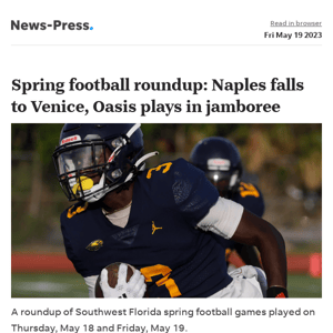 News alert: Spring football what we learned: Naples falls to Venice, Oasis plays in jamboree