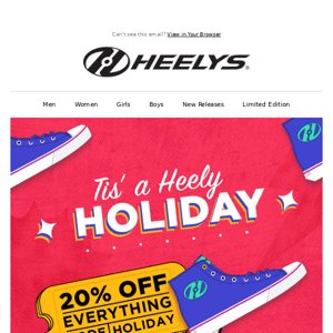 🎁Heelys for the Holidays - 20% Off Sitewide🎁