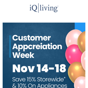 Coming Monday: Customer Appreciation Week 😊