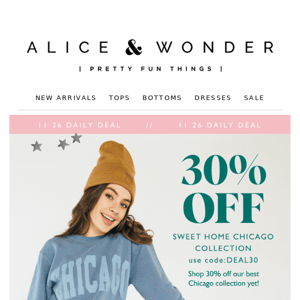❤️Small Business Saturday ❤️- 30% Off Chicago PLUS 20% Off Sitewide!