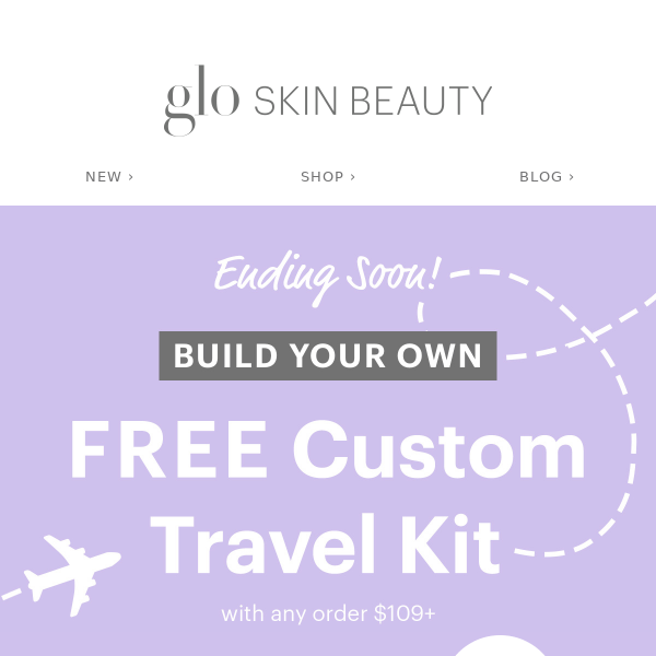 Choose your FREE custom travel kit ✈️