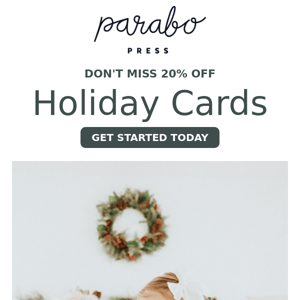 Save 20% on Holiday Cards