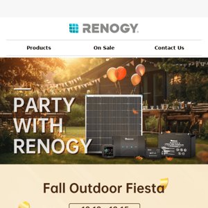 Fall Outdoor Fiesta: Up to 55% off!