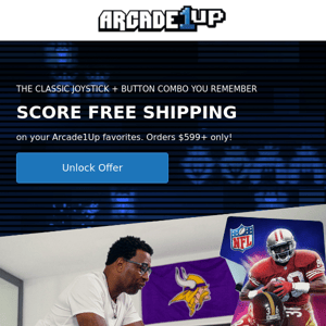 Free shipping | Arcade experience, exactly how you remember