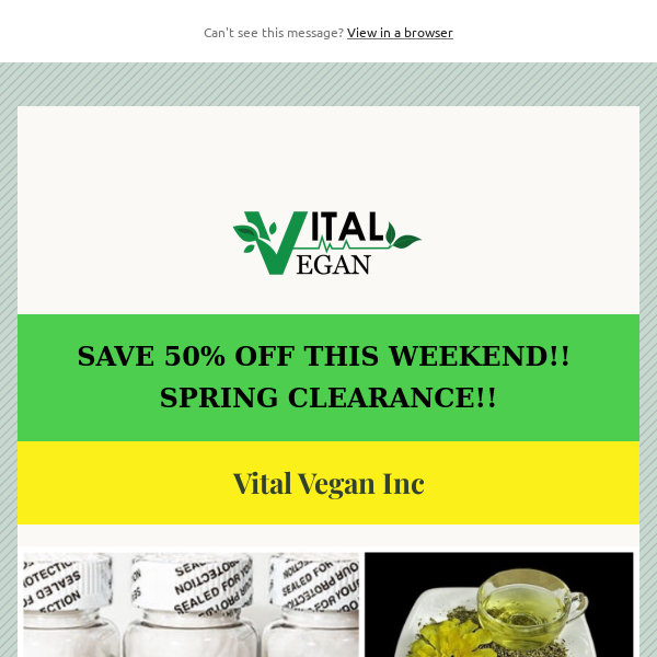 SAVE 50% OFF ALL WEEKEND!! SPRING CLEARANCE!!