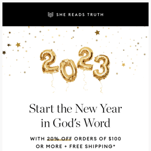 20% off—set your reading plan for 2023