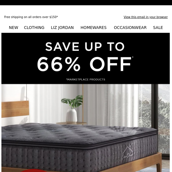 Save up to 66% OFF* Bamboo Pocket Spring Mattress