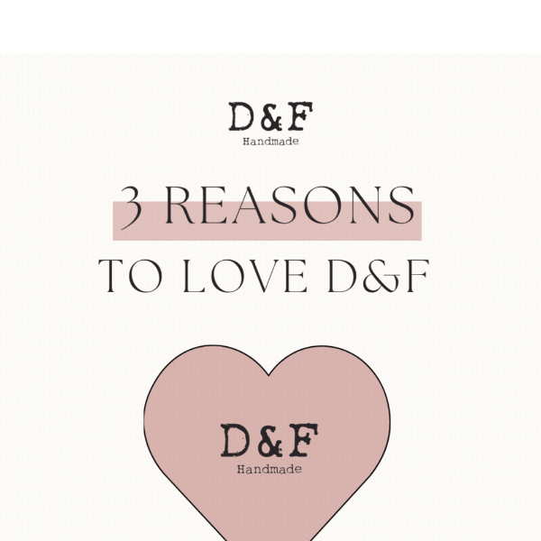 POV: You're coming up with reasons to shop D&F