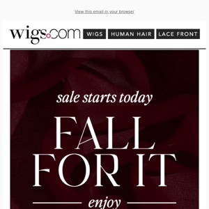 30% OFF our Fall For It Sale 🍂