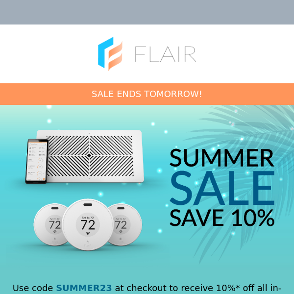 Summer Sale ENDS TOMORROW!