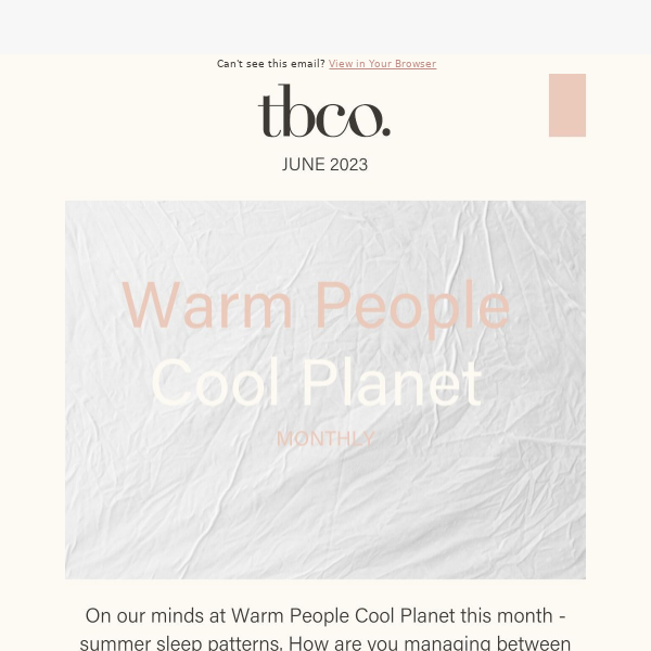 WARM PEOPLE | COOL PLANET