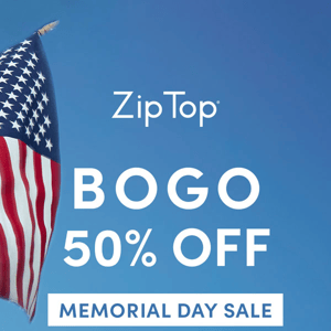 ENDS TODAY 🇺🇸 Memorial Day BOGO 50% Off Sale