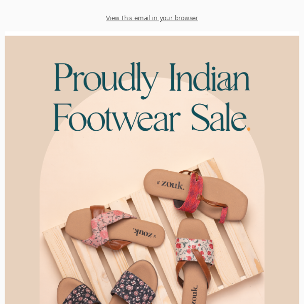 Proudly Indian Footwear Sale