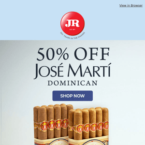 🍺 Happy Hour Herf: 50% off Jose Marti Dominican