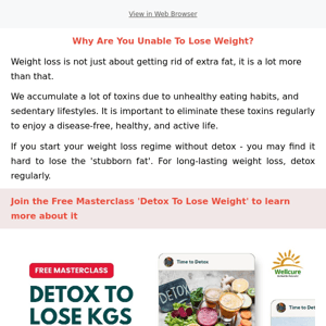 🍀Free Masterclass - Detox To Lose Weight Naturally