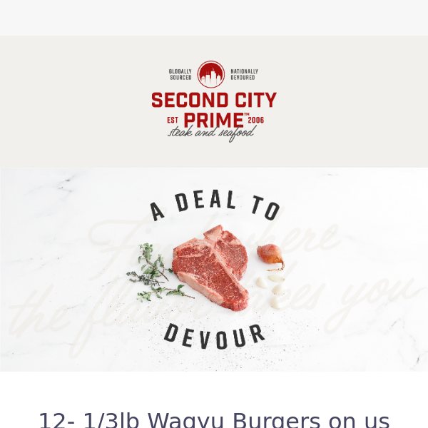 Wagyu Burgers on us! 👀