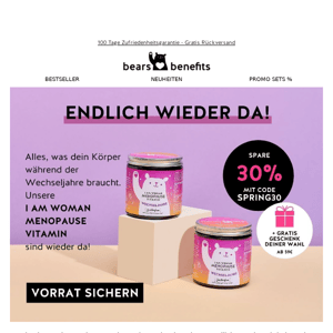 💜 Wieder zurück: unsere Menopause Bears!