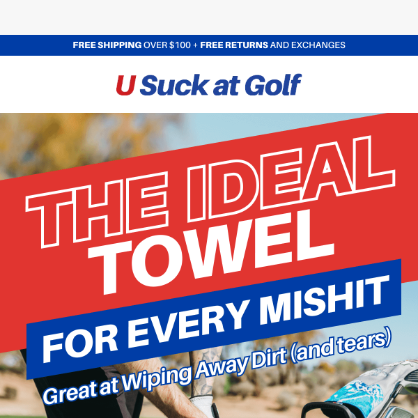 In the Rough? Clean Up Your Game with Our Golf Towels!