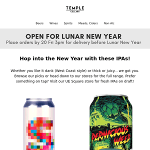 HOP into the New Year with these IPAs!  🎉