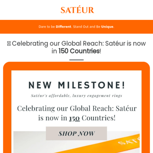 🌍 Celebrating our Global Reach: Satéur is now in 150 Countries!