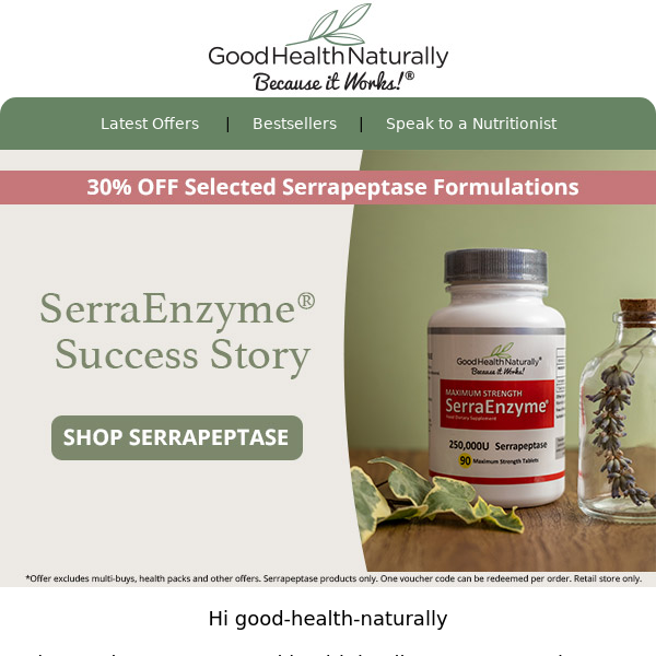 Serrapeptase Special | 30% OFF Selected Products