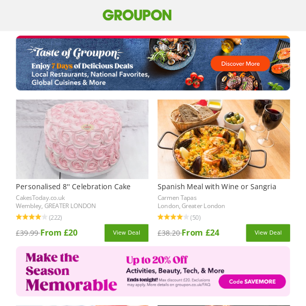 🍕🍔 Taste of Groupon: saving never tasted so good! 🍕🍔