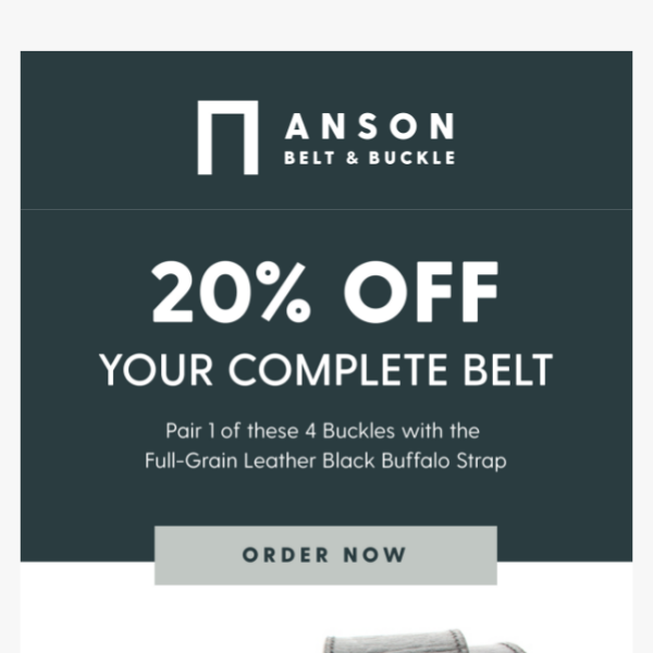 Anson 2025 belt coupon