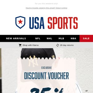 USA Sports Co UK,   Your Exclusive 25% OFF Code🤫