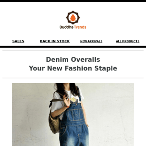 90s Vibes Are Back! Shop Our Denim Overalls Collection