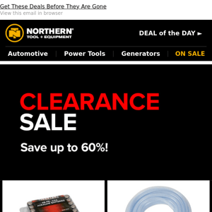 Save Up To 60% On Clearance!