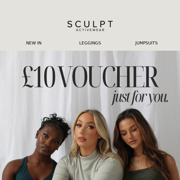 10 voucher, just for you 🖤 - Sculpt Activewear