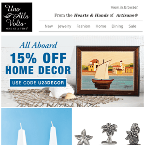 ENDS TODAY: 15% off decor!