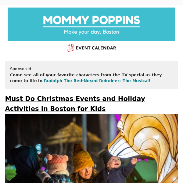 Must Do Christmas Events and Holiday Activities in Boston for Kids