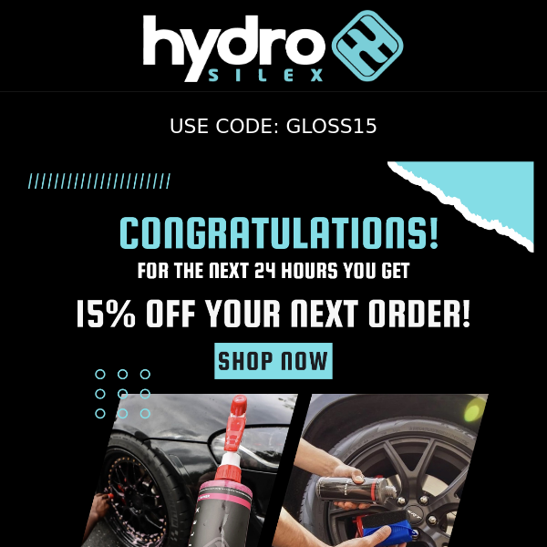 ⏰ Hydro Silex, your 15% OFF Coupon Expires in 24 Hours