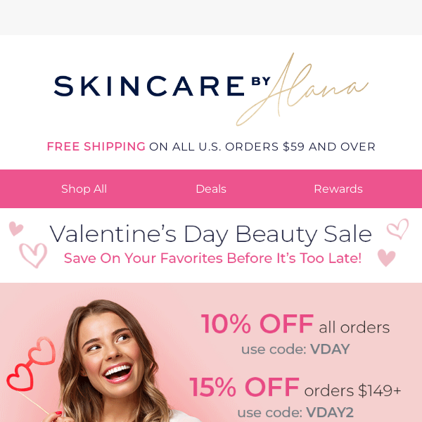 15% OFF Your Order For Valentines Day!