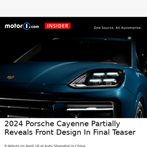 2024 Porsche Cayenne Shows Its Face