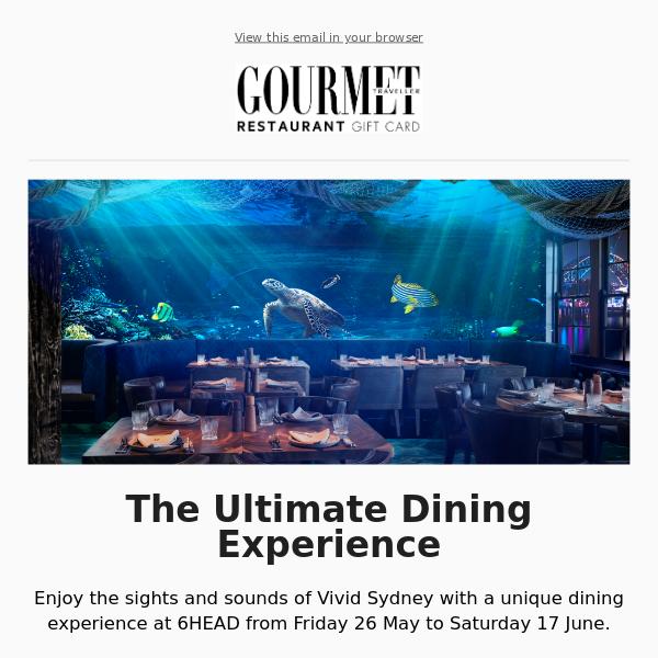 Experience Vivid Sydney at 6HEAD ✨
