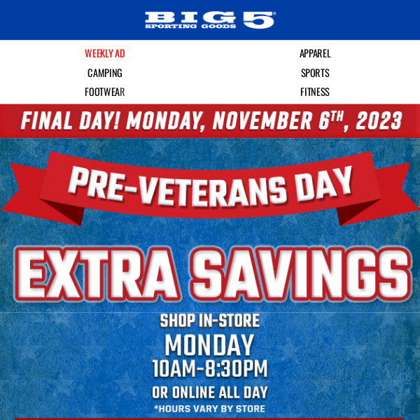Final Day❗ [$10 Off $50] Pre-Veterans Day Coupon