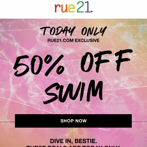 HALF OFF trending swim styles!