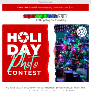 Last Call for the Holiday Photo Contest! 📸🎄