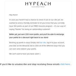 [HYPEACH] You're SO Close To Earning a Discount at our Store!