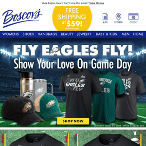 Boscov's - Grab your Eagles game day gear for this Sunday at