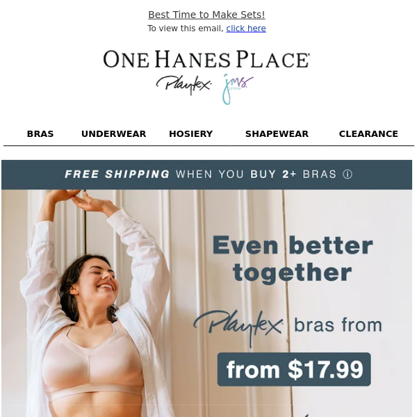 DON'T MISS THIS SALE - One Hanes Place