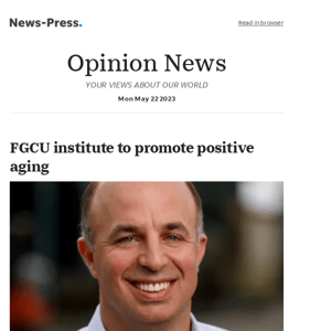 Opinion News: FGCU institute to promote positive aging