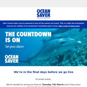 Set your alarm... It's time to save the Ocean! 🦸‍♀️