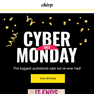 Don't miss our best Cyber Monday deals!